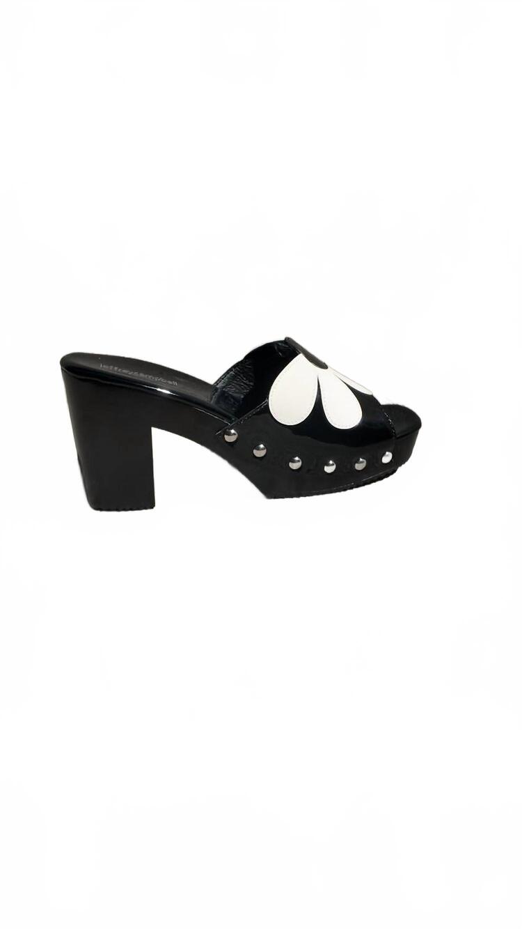 NEW JEFFREY CAMPBELL women's amiah sandals in black & white - Picture 4 of 5